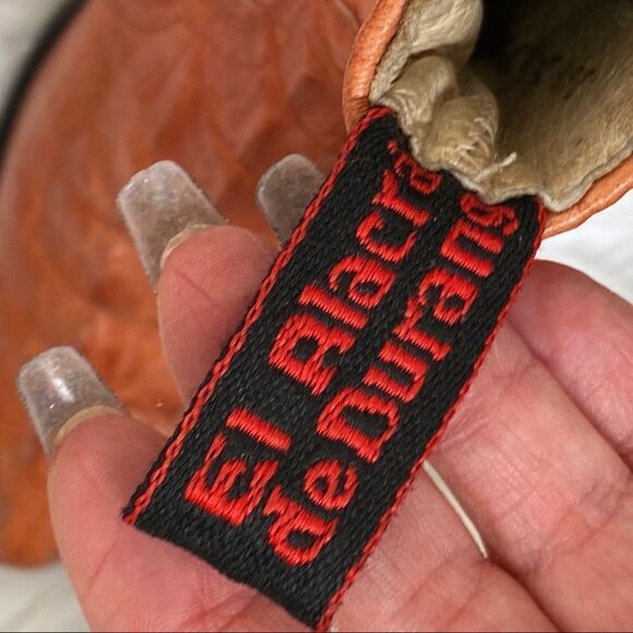 El Alacran De Durango western croco ankle boots 8 - Picture 9 of 12